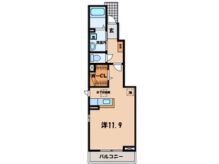 羽塚口 徒歩9分 1階の物件間取画像